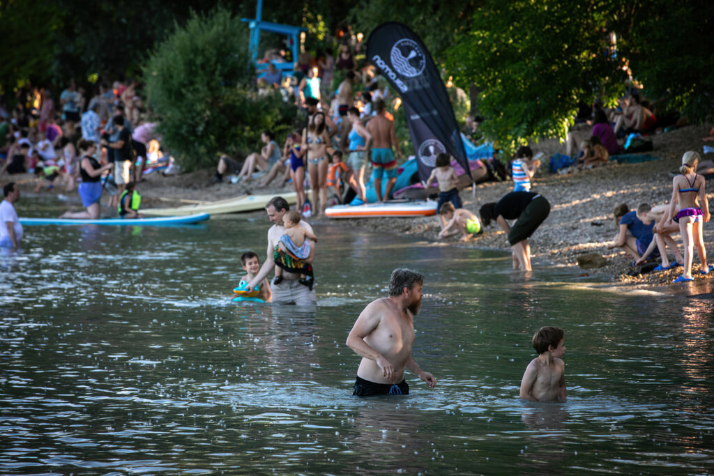 Szabadstrand a Római parton, 2019, fotó: Németh Sz. Péter / Index