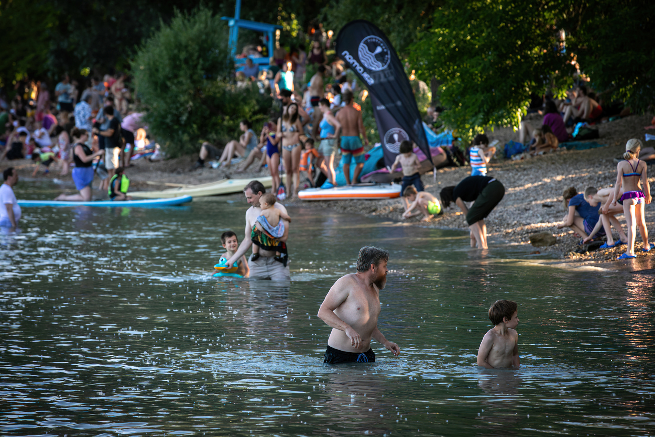 Szabadstrand a Római parton, 2019, fotó: Németh Sz. Péter / Index